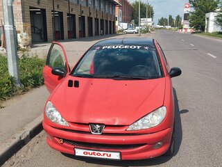 2004 Peugeot 206, красный, 180000 рублей, вид 1