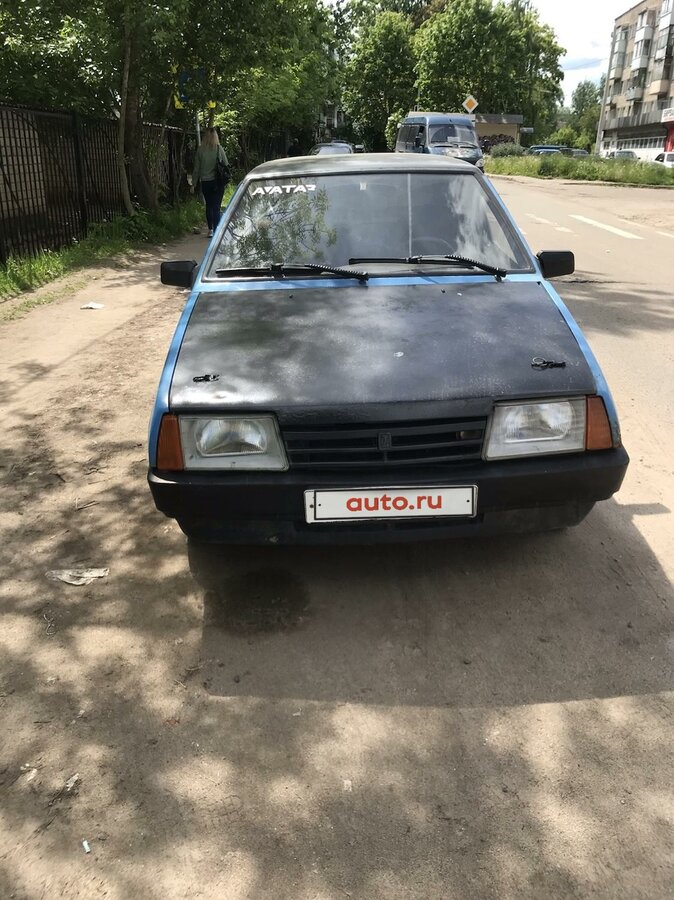 Ваз 2109 серебристо голубой