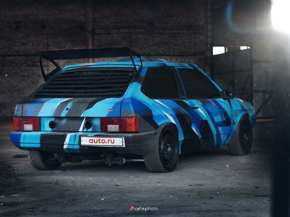 1989 Lada (ВАЗ) 2108, синий - вид 2