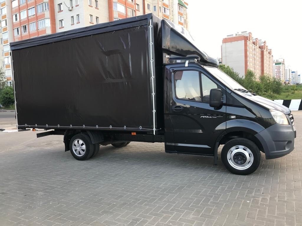 Черный тент на газель