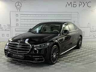 2021 Mercedes-Benz S-Класс 450 Long 4MATIC VII (W223), чёрный, 19500000 рублей, вид 1