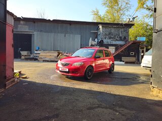 2003 Mazda 2 I (DY), красный, 300000 рублей, вид 1