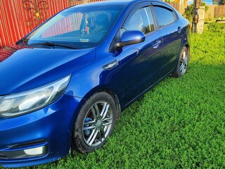 2016 Kia Rio III Рестайлинг, синий, 850000 рублей, вид 1