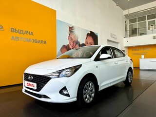2021 Hyundai Solaris II Рестайлинг, белый, 1424000 рублей, вид 1
