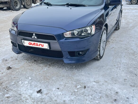 2008 Mitsubishi Lancer X, синий, 799000 рублей - вид 1