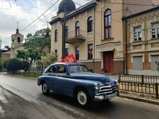 1956 ГАЗ М-20 «Победа», голубой, 1300000 рублей, вид 1
