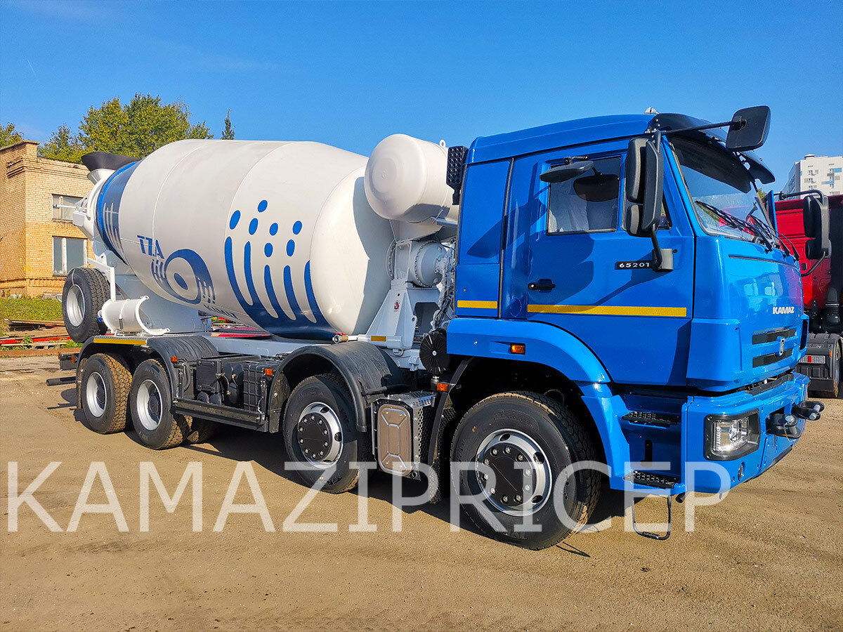 Купить новый КамАЗ Автобетоносмеситель в Кургане: оранжевый ...