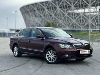 2014 Skoda Superb DSG II Рестайлинг, пурпурный, 1338000 рублей, вид 1