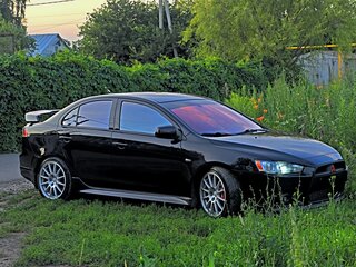 2008 Mitsubishi Lancer X, чёрный, 1300000 рублей, вид 1