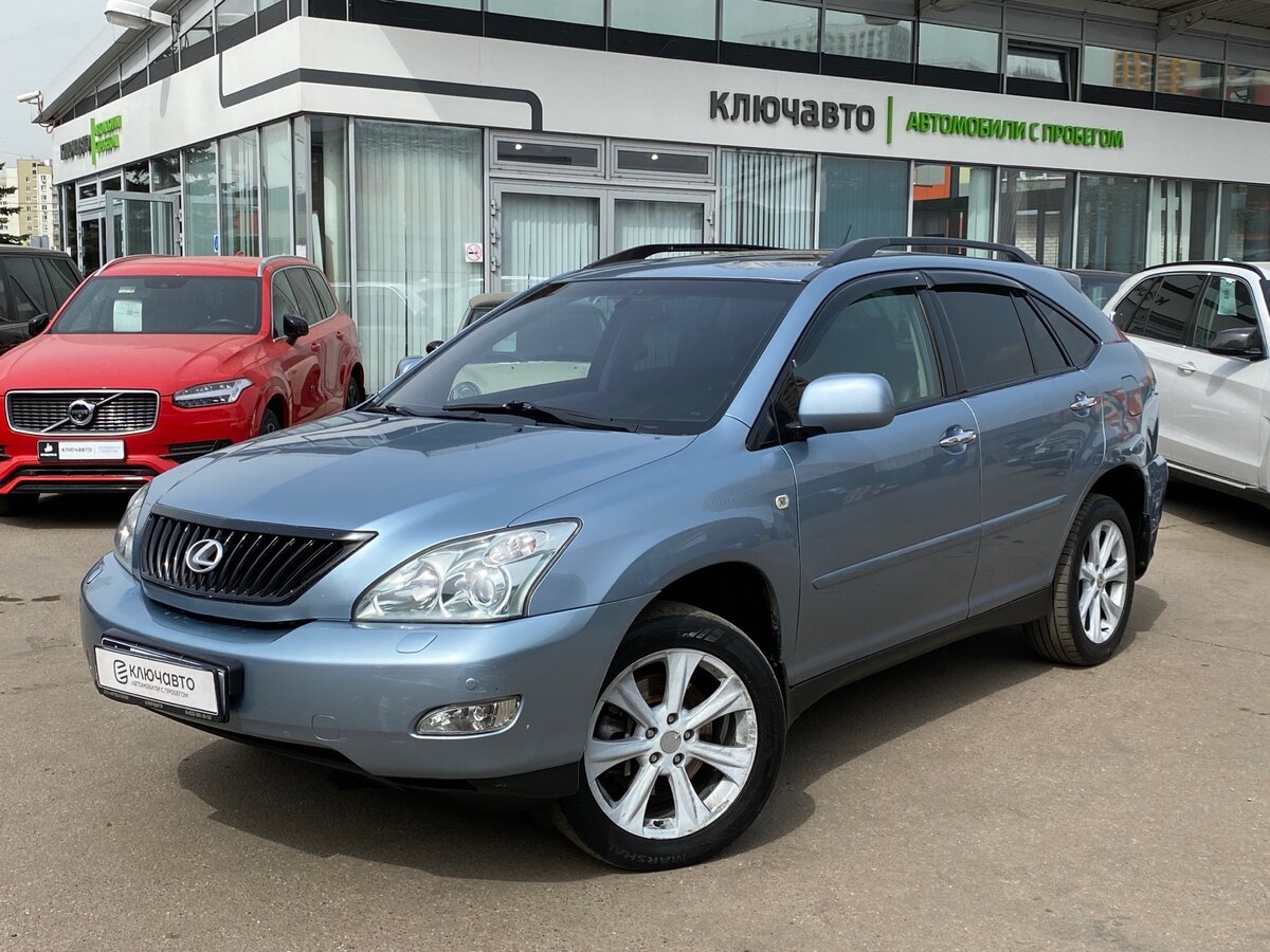 Купить б/у Lexus RX II Рестайлинг 350 3.5 AT (276 л.с.) 4WD бензин автомат  в Москве: голубой Лексус рх II Рестайлинг внедорожник 5-дверный 2007 года  на Авто.ру ID 1123174515