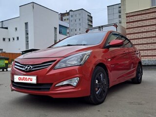 2016 Hyundai Solaris I Рестайлинг, красный, 675000 рублей, вид 1