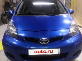 2009 Toyota Aygo I Рестайлинг, синий, 550000 рублей, вид 4