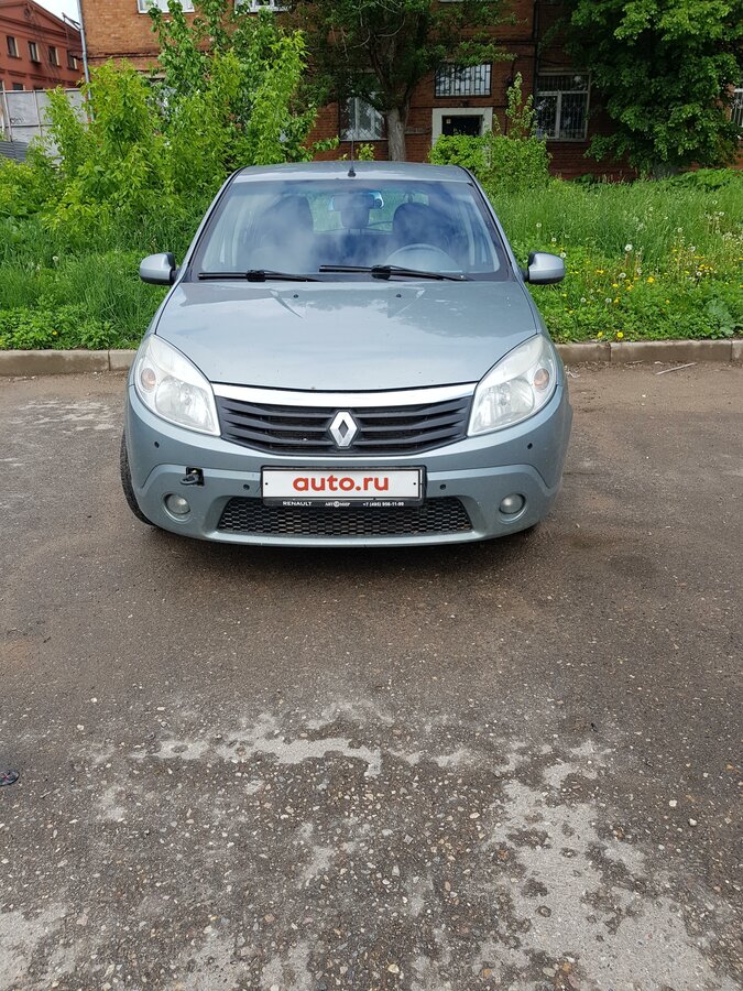 Синий ренаулт сандеро
