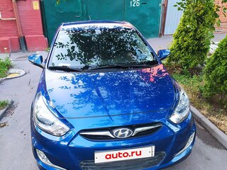 2012 Hyundai Solaris I, синий, 900000 рублей, вид 1