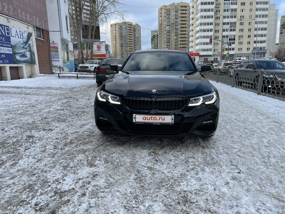 2020 BMW 3 серии 320i xDrive VII (G2x), чёрный, 3300000 рублей - вид 3