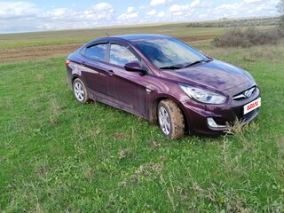 2011 Hyundai Solaris I, фиолетовый, 1250000 рублей, вид 1