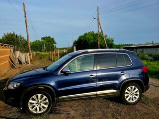 2012 Volkswagen Tiguan I Рестайлинг, синий, 1350000 рублей, вид 3