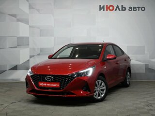 2021 Hyundai Solaris II Рестайлинг, красный, 1780000 рублей, вид 1