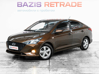 2021 Hyundai Solaris II Рестайлинг, коричневый, 1359000 рублей, вид 1