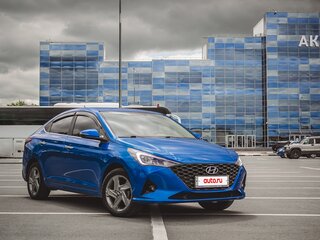 2020 Hyundai Solaris II Рестайлинг, синий, 1500000 рублей, вид 1