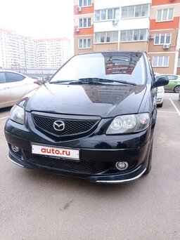 2002 Mazda MPV II (LW), чёрный, 350000 рублей, вид 1