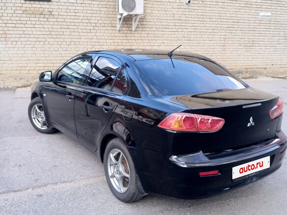 2008 Mitsubishi Lancer X, чёрный, 650000 рублей - вид 4