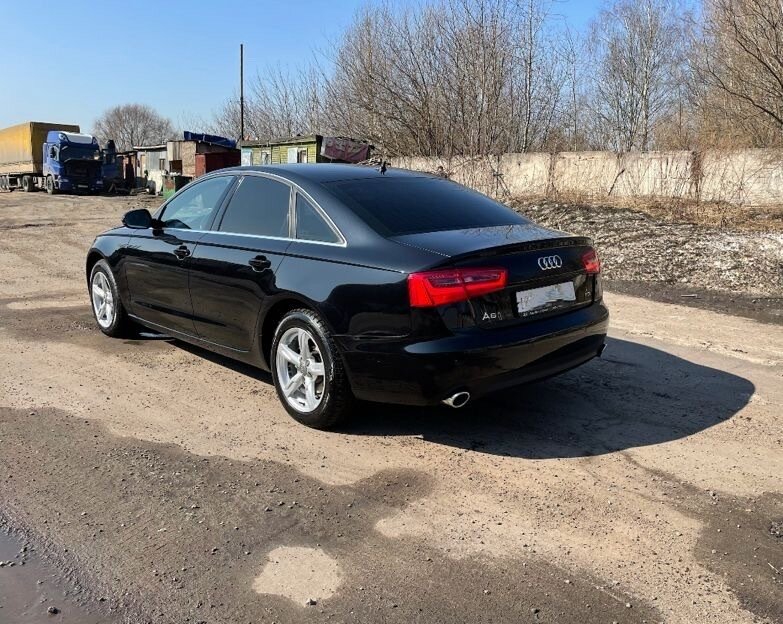 2014 Audi A6 IV (C7), чёрный - вид 4