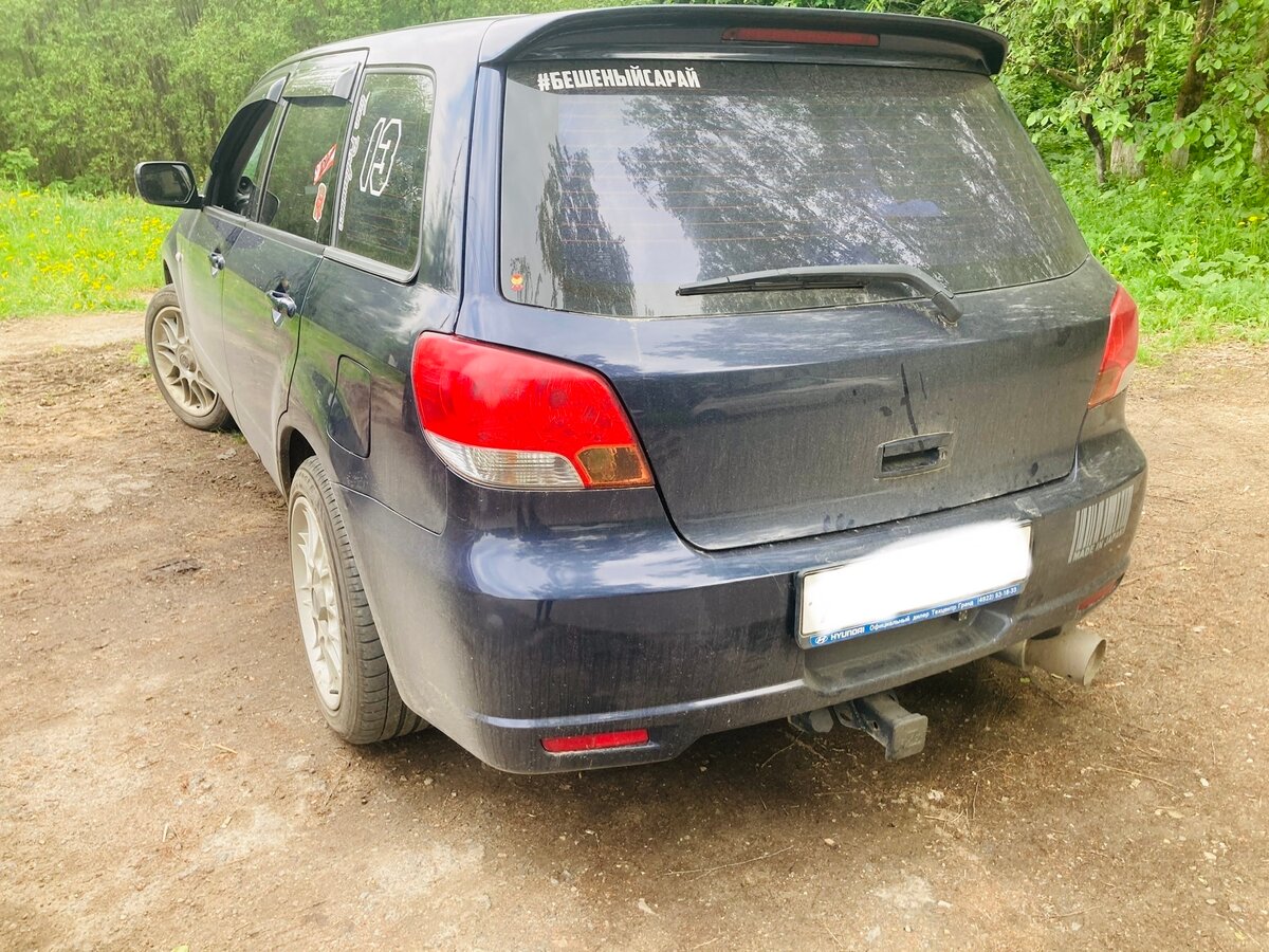 Mitsubishi airtrek синий
