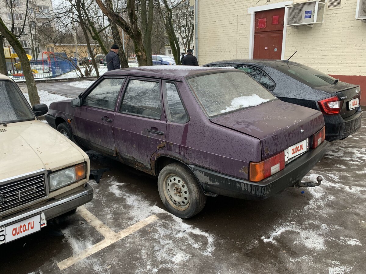 2000 LADA (ВАЗ) 21099, пурпурный - вид 3