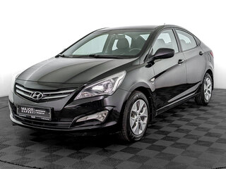 2015 Hyundai Solaris I Рестайлинг, чёрный, 995000 рублей, вид 1