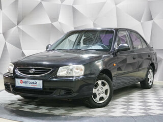 2008 Hyundai Accent ТагАЗ II, чёрный, 288000 рублей, вид 1