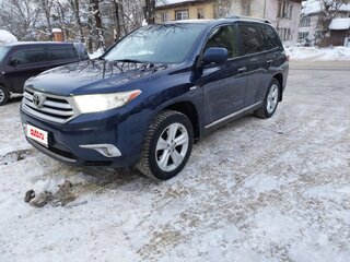2013 Toyota Highlander II (XU40) Рестайлинг, синий, 1800000 рублей, вид 1