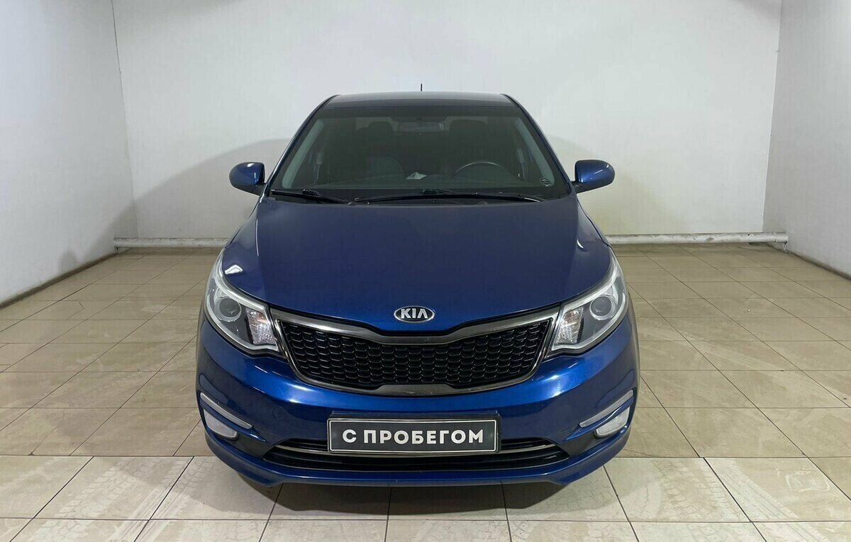 Kia Rio 3 синяя Рестайлинг