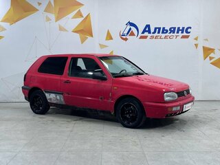 1992 Volkswagen Golf III, красный, 139000 рублей, вид 1