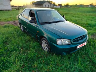 2000 Hyundai Accent II, зелёный, 125000 рублей, вид 1