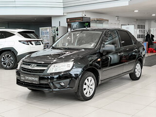 2014 Lada (ВАЗ) Granta I, чёрный, 410000 рублей, вид 1