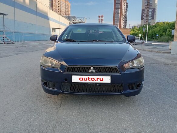 2008 Mitsubishi Lancer X, синий, 595000 рублей - вид 1