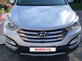2013 Hyundai Santa Fe III, серебристый, 1300000 рублей, вид 1