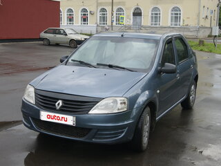 2014 Renault Logan I Рестайлинг, синий, 305000 рублей, вид 1
