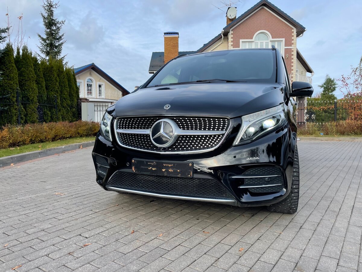 2020 Mercedes-Benz V-Класс XL 250 d экстра длинный II, чёрный, 9500000 рублей - вид 1