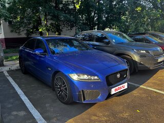 2017 Jaguar XF II, синий, 3850000 рублей, вид 4