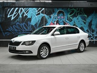 2014 Skoda Superb DSG II Рестайлинг, белый, 1095000 рублей, вид 1