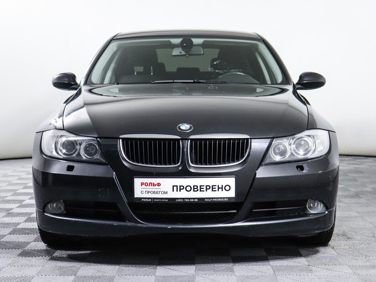 2006 BMW 3 серии 320i V (E90/E91/E92/E93), чёрный, 711000 рублей - вид 1
