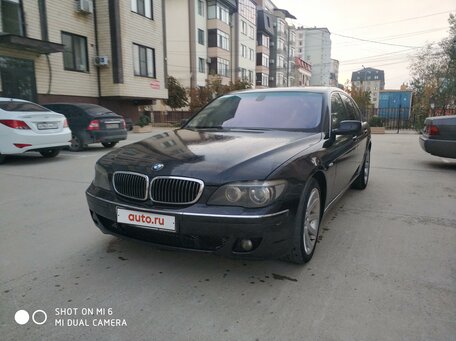 2005 BMW 7 серии 740i IV (E65/E66) Рестайлинг, чёрный, 470000 рублей, вид 1