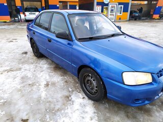 2001 Hyundai Accent II, синий, 165000 рублей, вид 1