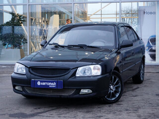 2008 Hyundai Accent ТагАЗ II, чёрный, 317000 рублей, вид 1