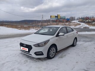 2018 Hyundai Solaris II, белый, 1180000 рублей, вид 1