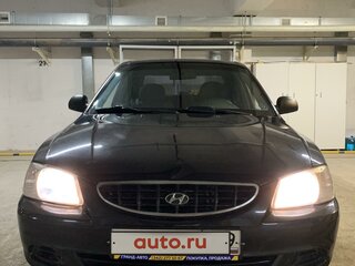 2011 Hyundai Accent ТагАЗ II, чёрный, 385000 рублей, вид 1