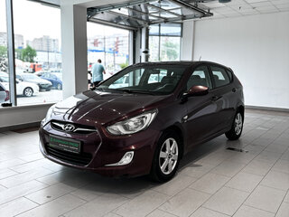2011 Hyundai Solaris I, фиолетовый, 624000 рублей, вид 1