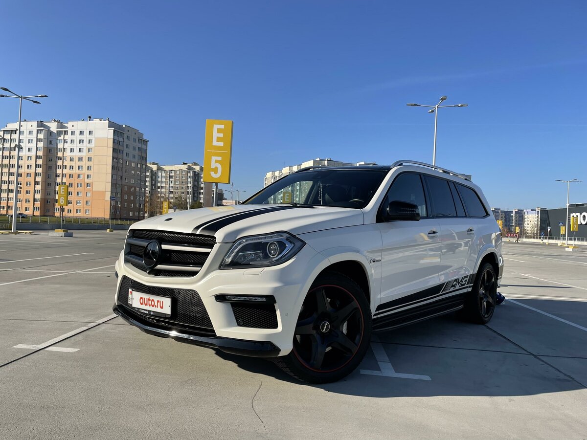 Мерседес gl 63 AMG белый